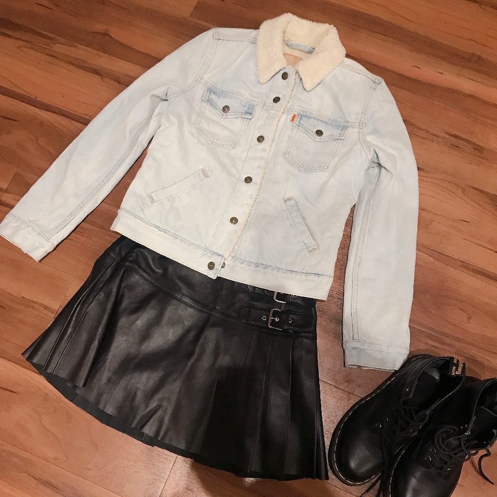 Levi's Orange Tab Sherpa Trucker Jacket XS